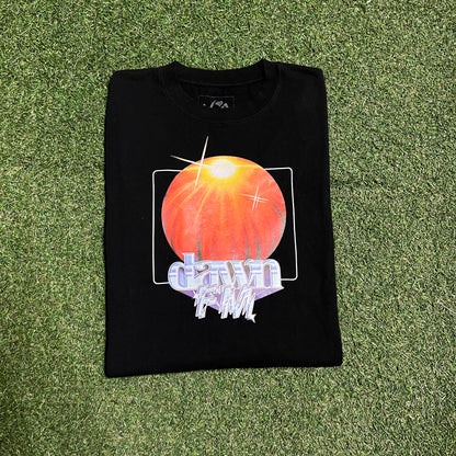 XO The Weeknd Dawn FM Red Circle Black Longsleeve Size Large USED x13600