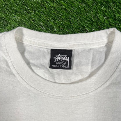Stussy White Skate Tough You Little Boys Tee Size XL USED x15851