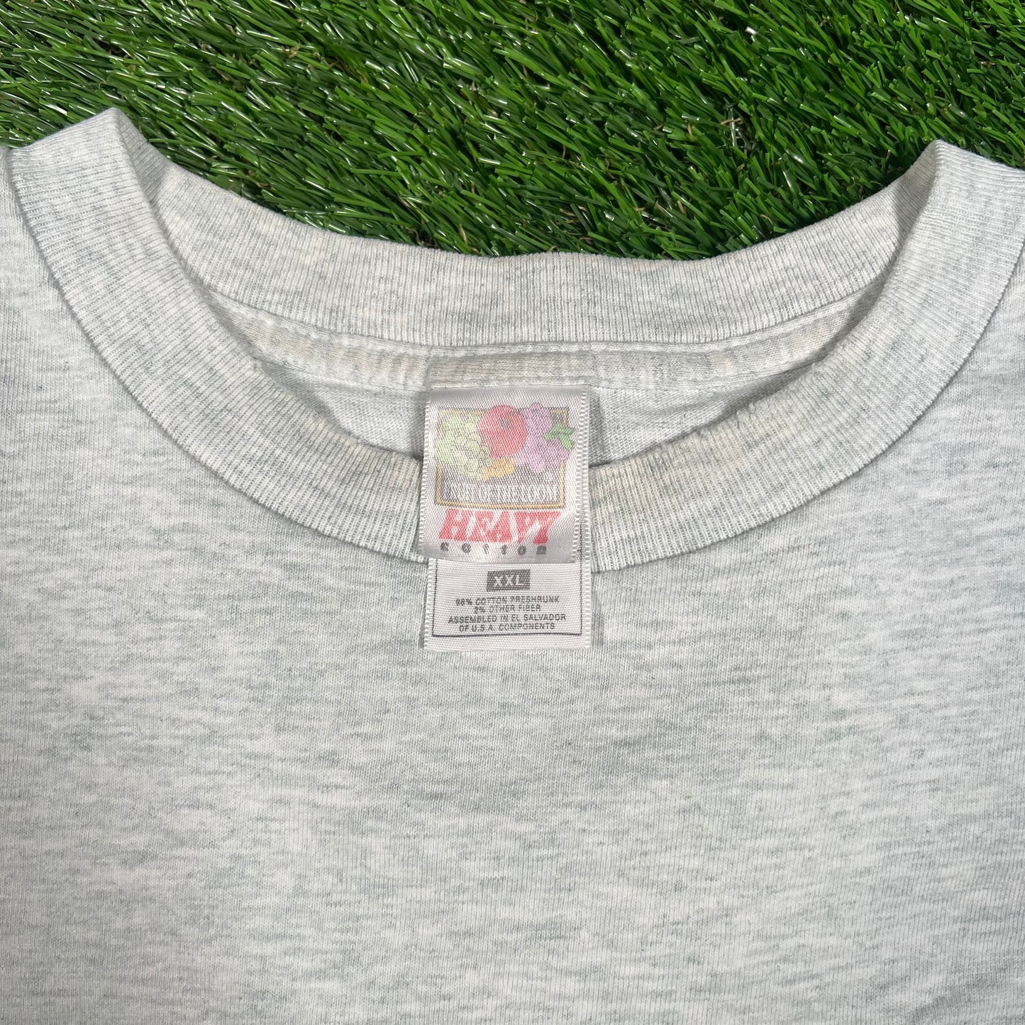 Y2K Corvette Logo Grey Tee Size XXL USED v17639