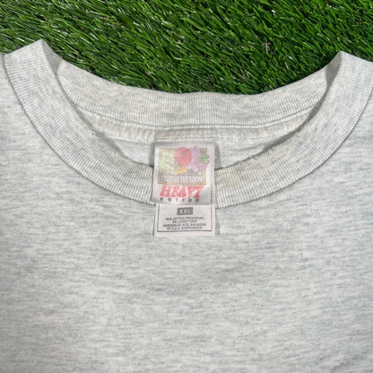 Y2K Corvette Logo Grey Tee Size XXL USED v17639