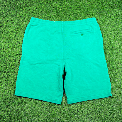 Polo Ralph Lauren Green Sailing Shorts Size Medium USED v18539