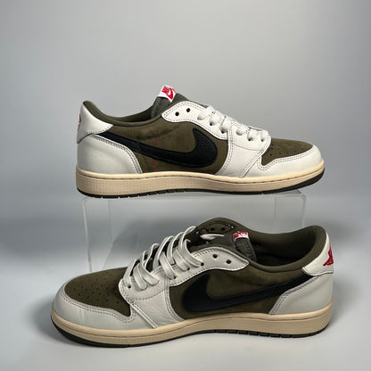 Jordan 1 Low Travis Scott Medium Olive (2024) Size 10 USED s17648