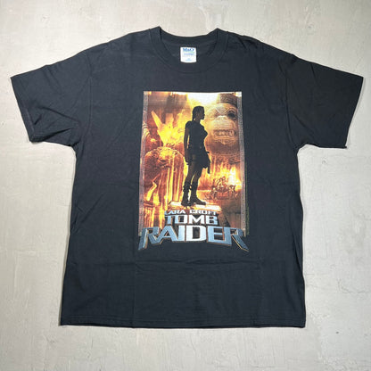 2001 Tomb Raider Lara Croft Promo Tee Size Large USED v5229