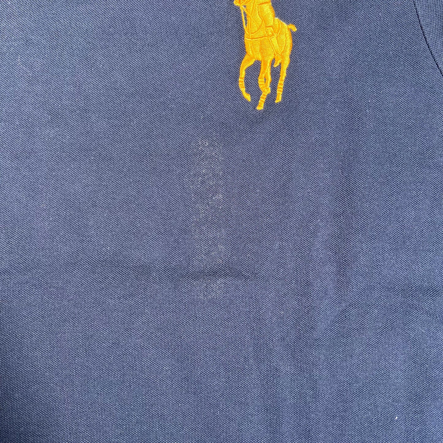 Polo Ralph Lauren Crest Navy Polo Tee Size XL USED v18184