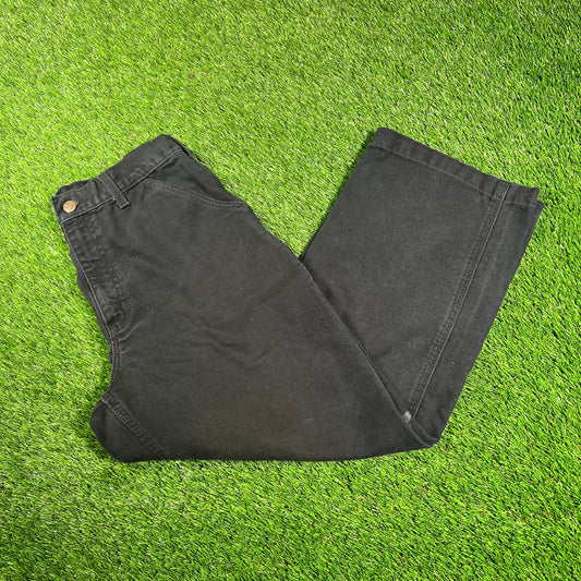 Y2K Carhartt Workwear Black Pants Size 32x32 USED v18102