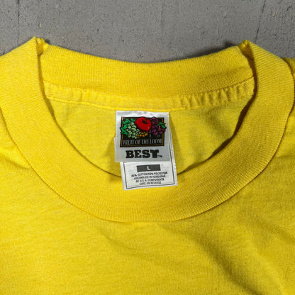 1998 Rolling Stones Bridges Babylon Tour Yellow Tee Size Large USED v16370