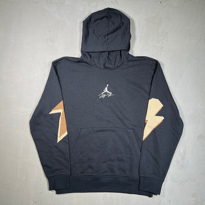 Jordan Black Hoodie w/ Lightning Size Medium NEW v19341
