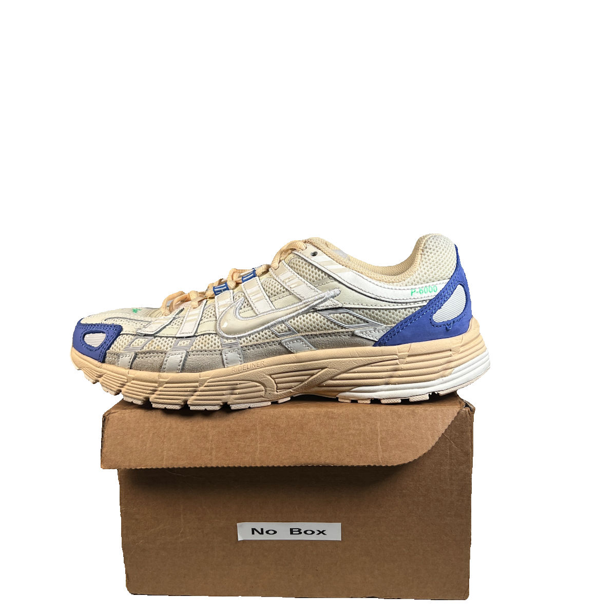 Nike P-6000 Athletic Dept Coconut Milk Medium Blue (2023) Size 8 USED s22685