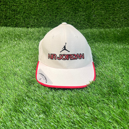 2005 Air Jordan White FlexFit Hat NEW v18802