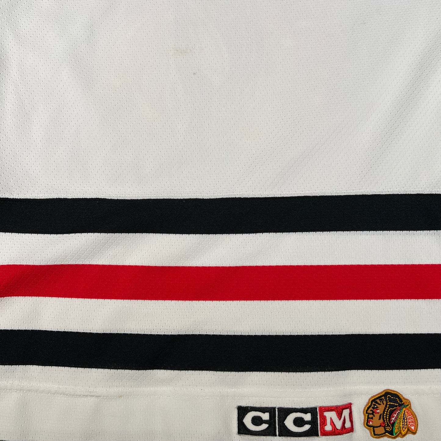 1990s Chicago Blackhawks White Hockey Jersey Size Small USED v17881