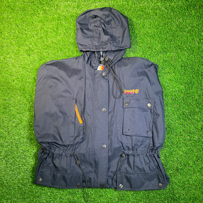 Tommy Hilfiger Timberland Navy Blue Parka Rain Jacket Size Medium NEW v16340
