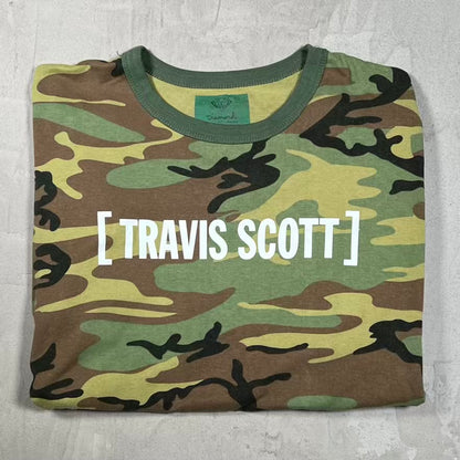 Travis Scott Diamond Supply Green Camo Longsleeve Size Large USED x18568