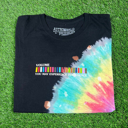 2018 Travis Scott Volume You May Experience Turbulence Black Tee Size Large USED x14568