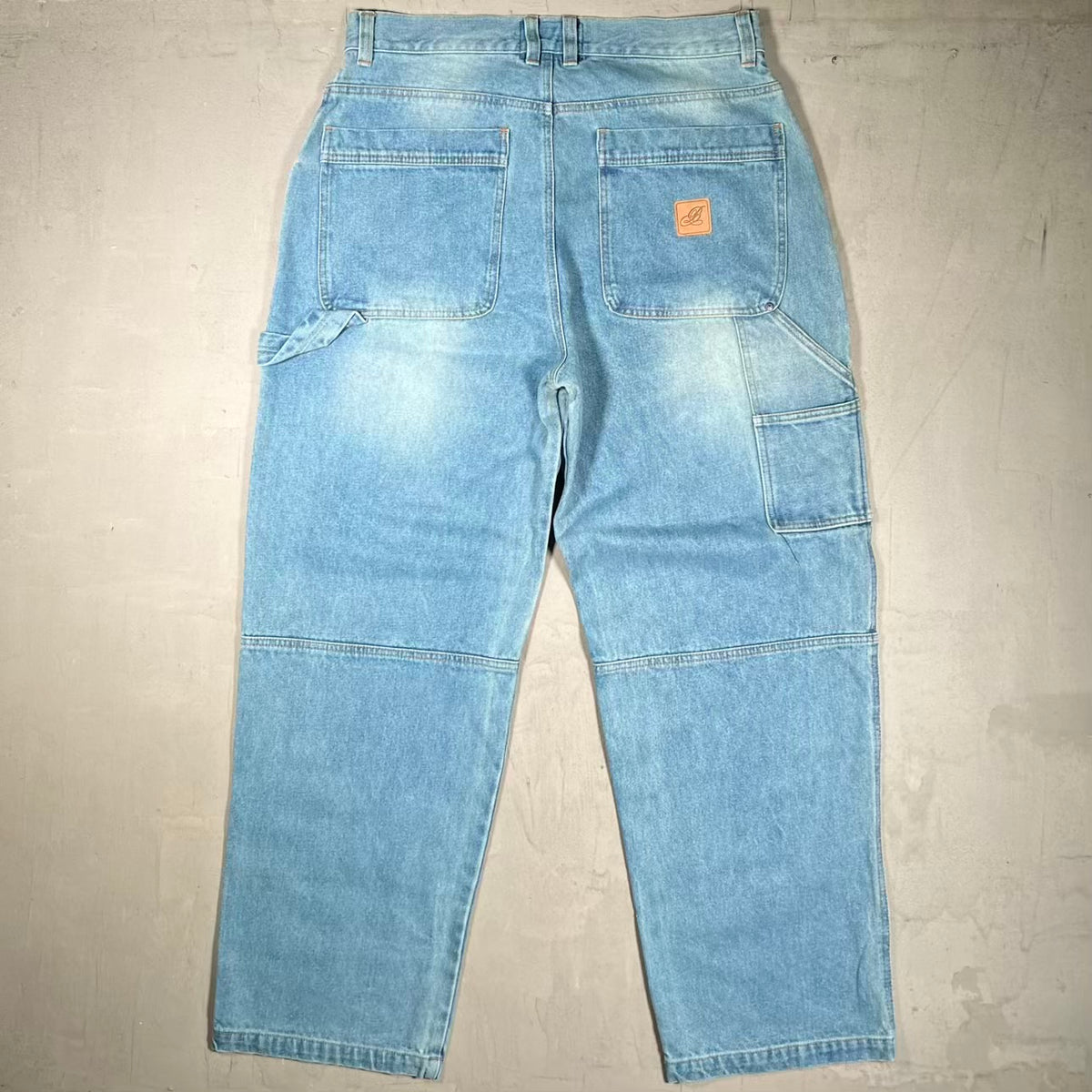 Bridage New York Blue Denim Double Knees Size XL USED x18489