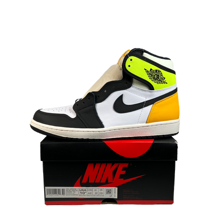 Jordan 1 High White Black Volt University Gold (2021) Size 10.5 NEW s22324