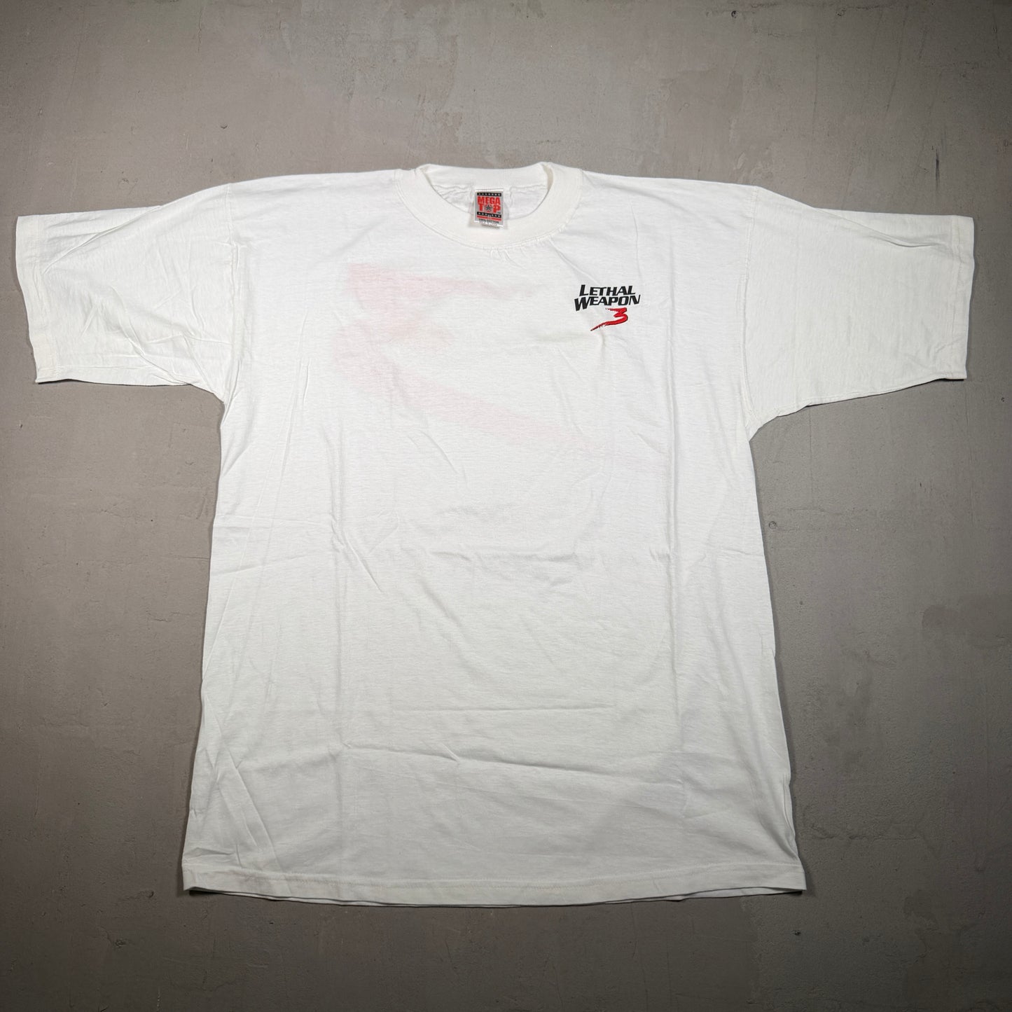 1992 Lethal Weapon 3 Promo White Tee Size XL USED v18050