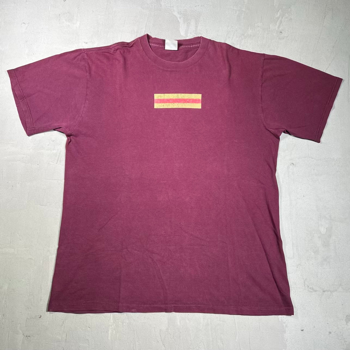 Supreme Gucci Box Logo Tee Burgundy (2000) Size Large USED x18596