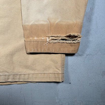1990s LL Bean Tan Workwear Field Jacket Size XL USED v19275