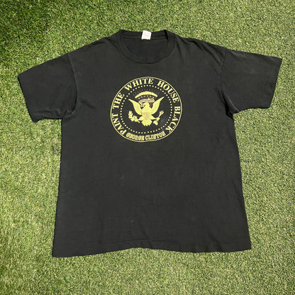 1990s George Clinton Paint the White House Black Black Tee Size XL USED v16247