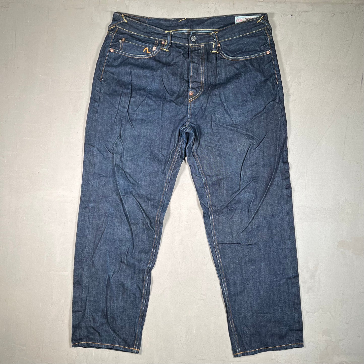 Palace Evisu Dice Dark Denin Jeans Size 36 USED x17586