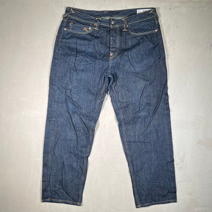 Palace Evisu Dice Dark Denin Jeans Size 36 USED x17586
