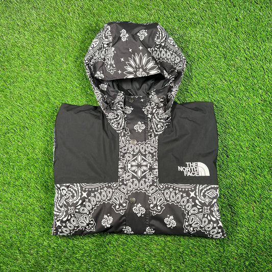Supreme North Face Black Bandana Mountain Jacket (2014) Size Large USED x15382