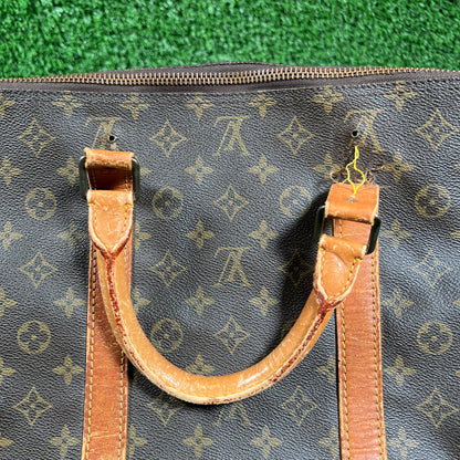 1990s Louis Vuitton Keepall Monogram Brown Duffle Bag USED x15436