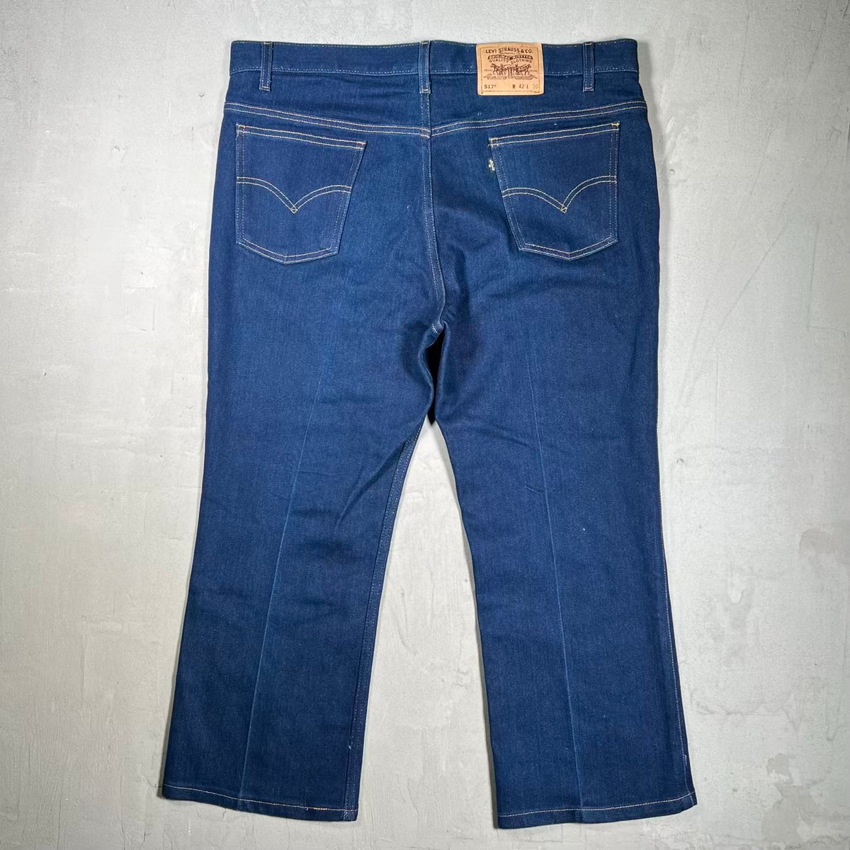 1990s Levis 517 Gold Tab Bootcut Blue Jeans Size 42x30 USED v20197