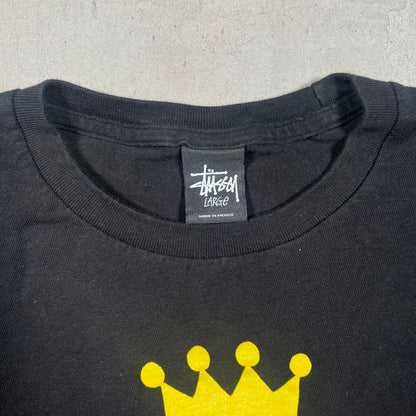 Stussy J Dilla "Dilla Day" Black Tour Tee Size Large USED x17364