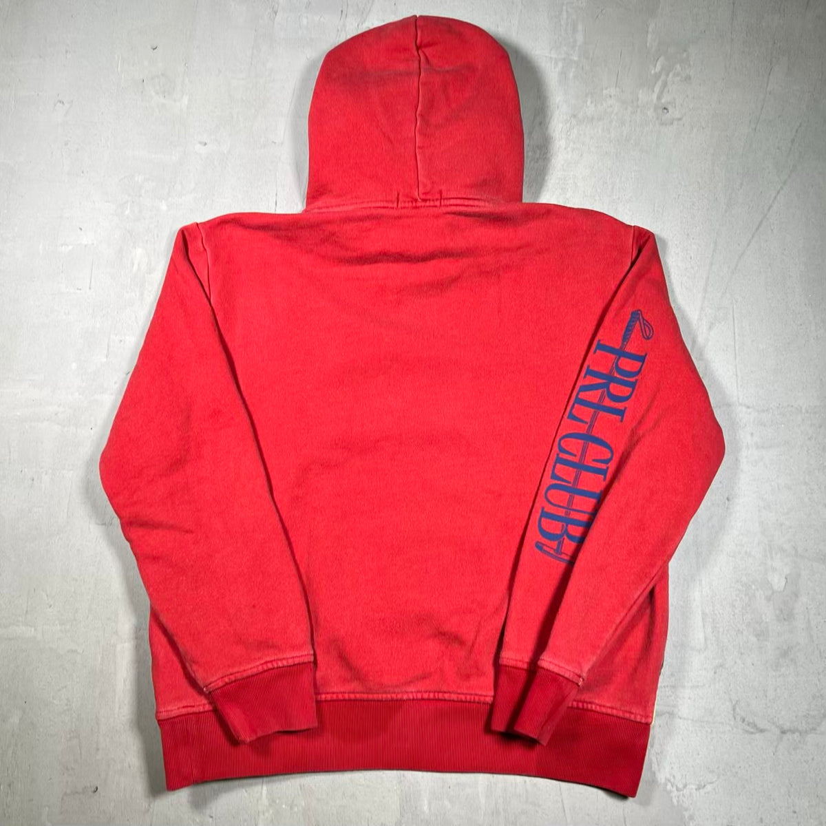 Polo Ralph Lauren Riding Horses Crest Red Hoodie Size Medium USED v20109
