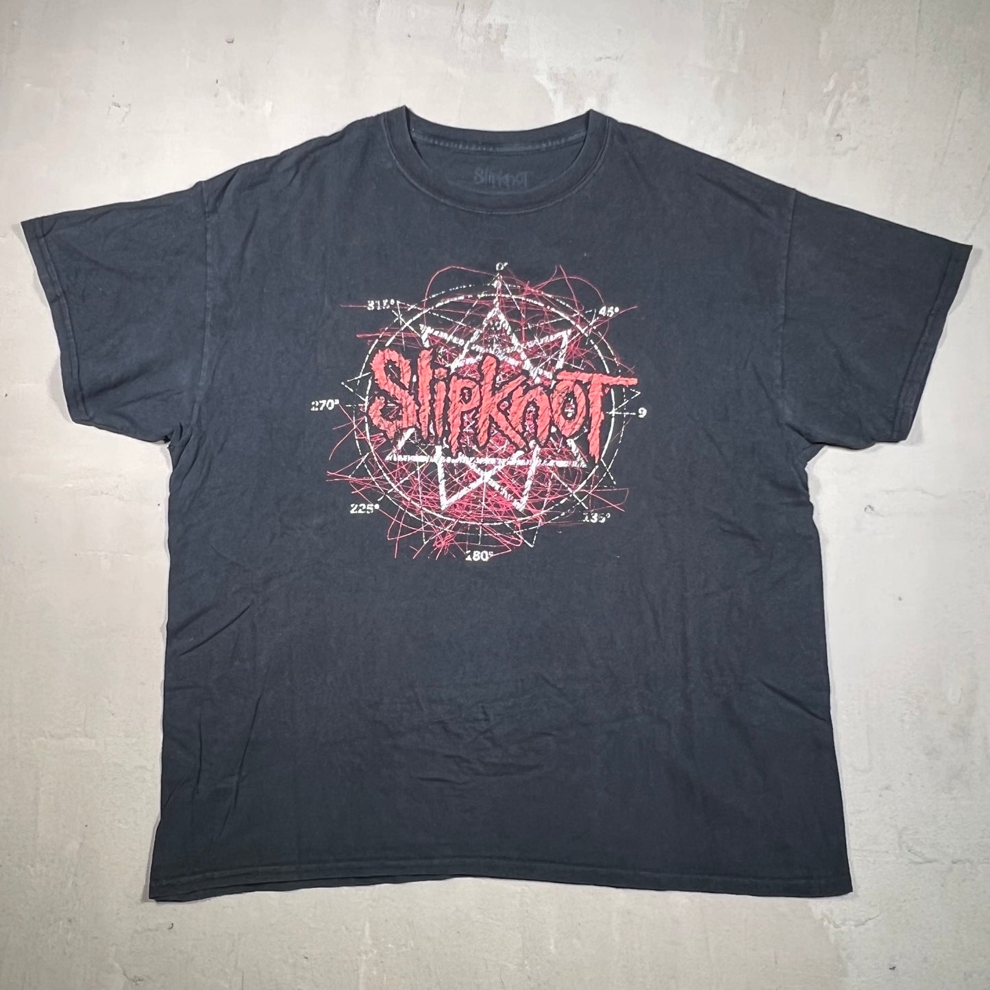 Slipknot Nonagram Black Tee Medium USED v19180