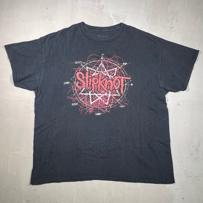 Slipknot Nonagram Black Tee Medium USED v19180