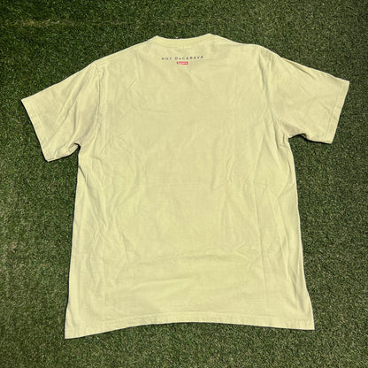 Supreme Malcolm X 2022 Pale Yellow Tee Size Medium USED x13920