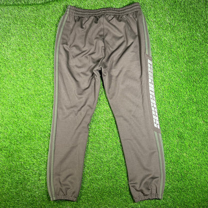 Adidas Calabasas Brown Track Pants Size Large USED x15632