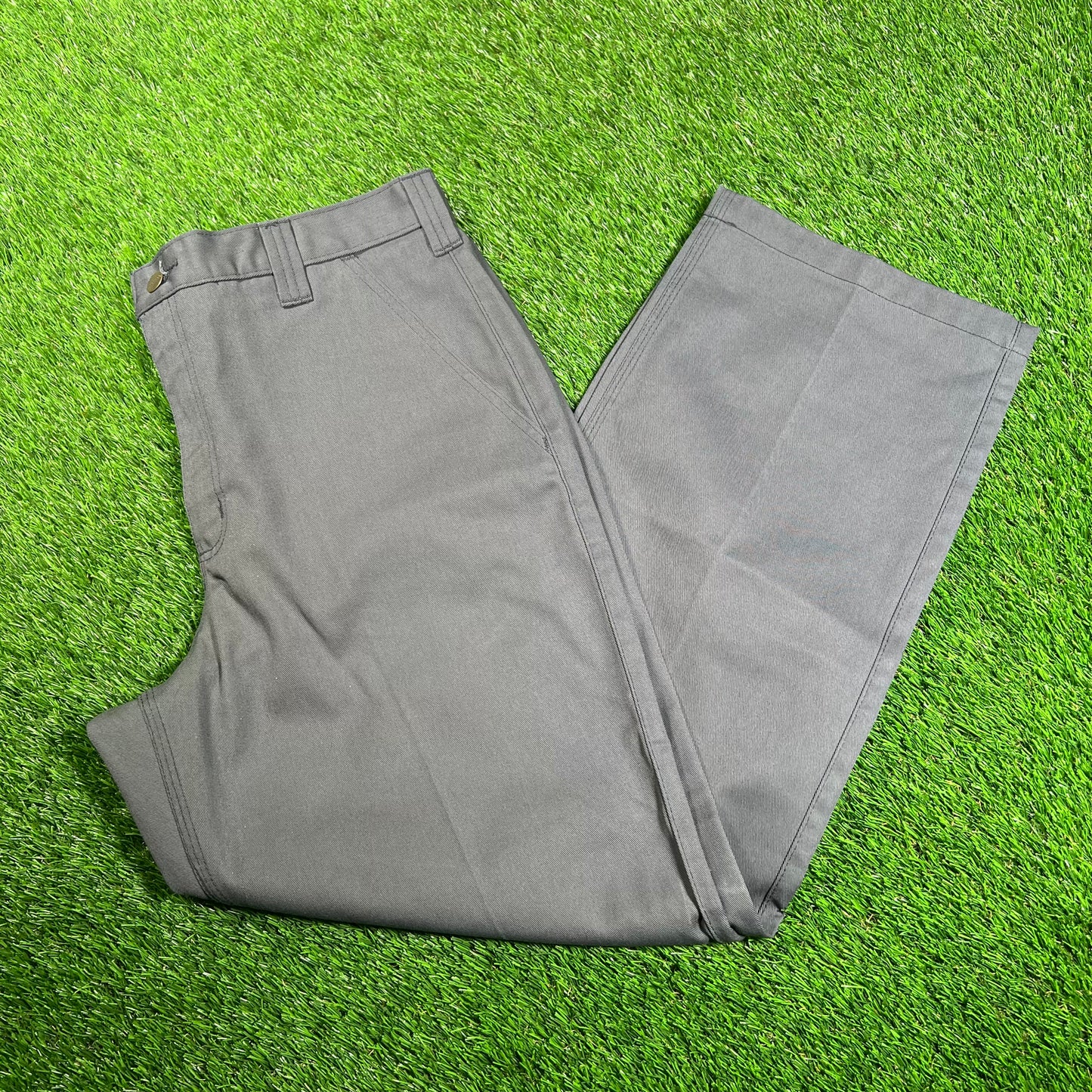Y2K Carhartt Straight Leg Grey Pants Size 36x30 USED v18069