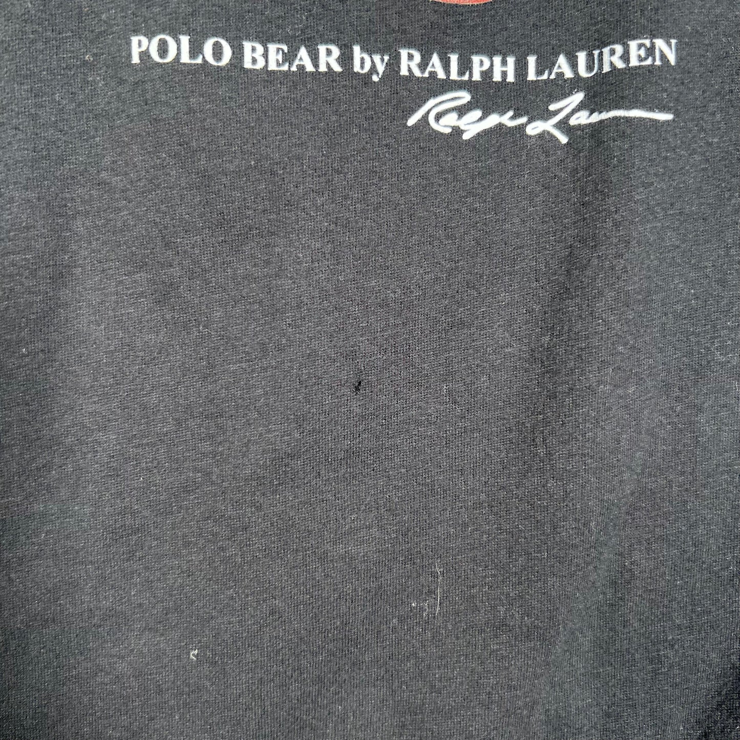 Polo Ralph Lauren Black Polo Bear Longsleeve "Lounge" Size Large USED v18542