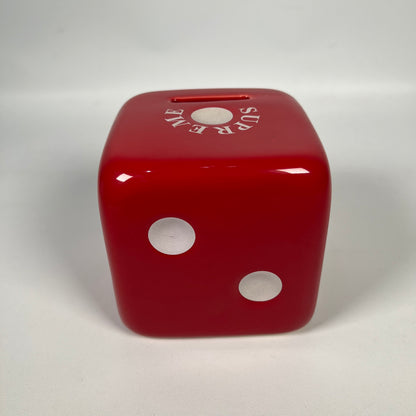 Supreme Ceramic Dice Piggy Bank Red (2011) USED x14330