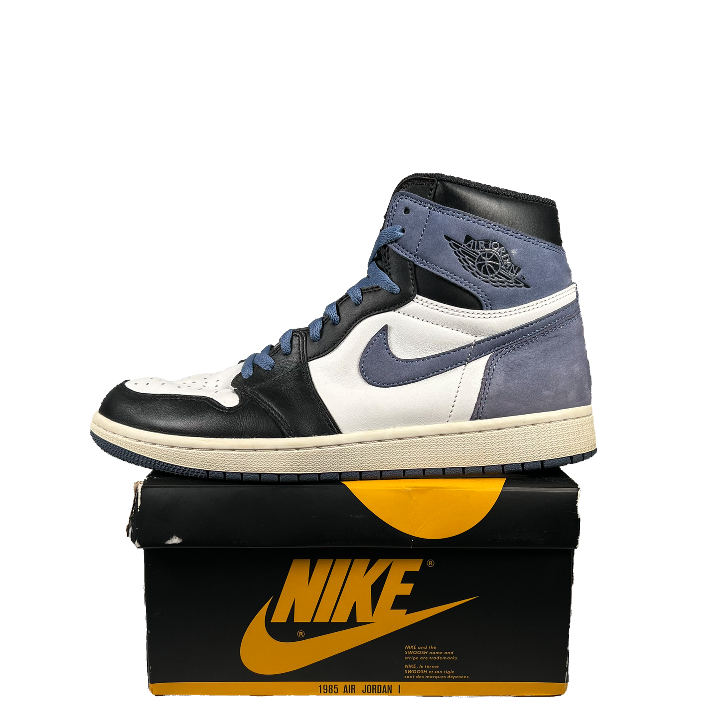 Jordan 1 High Blue Moon (2018) Size 9.5 USED s20158