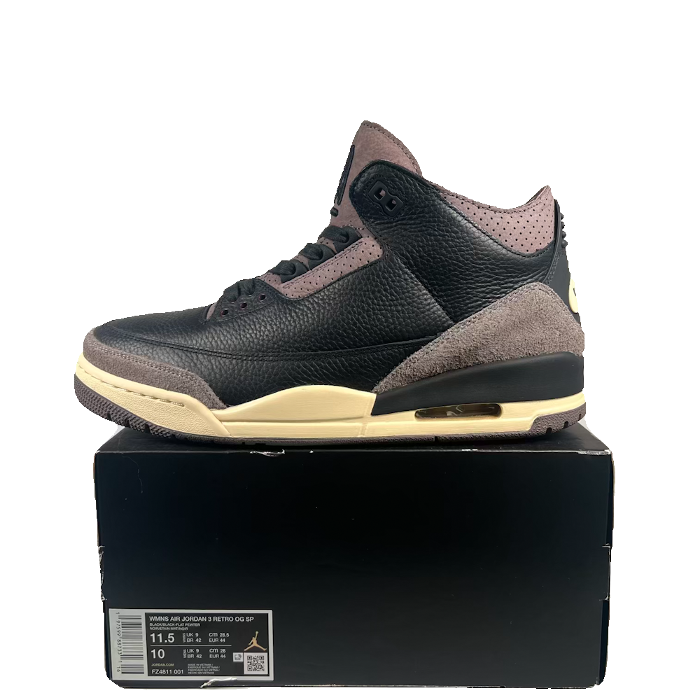 Jordan 3 A Ma Maniere While You Were Sleeping (2024) Size 10 USED s23766