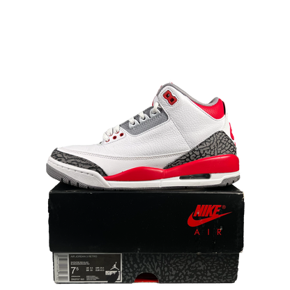 Jordan 3 Fire Red (2022) Size 7.5 USED s19968