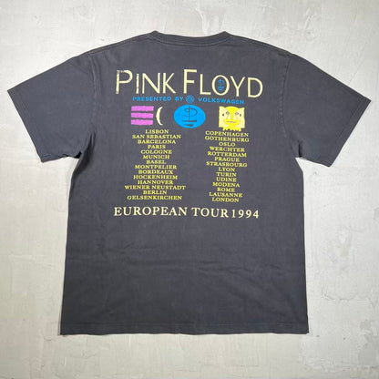 1994 Pink Floyd Division Bell Euro Tour Tee Black Size XL USED v20392