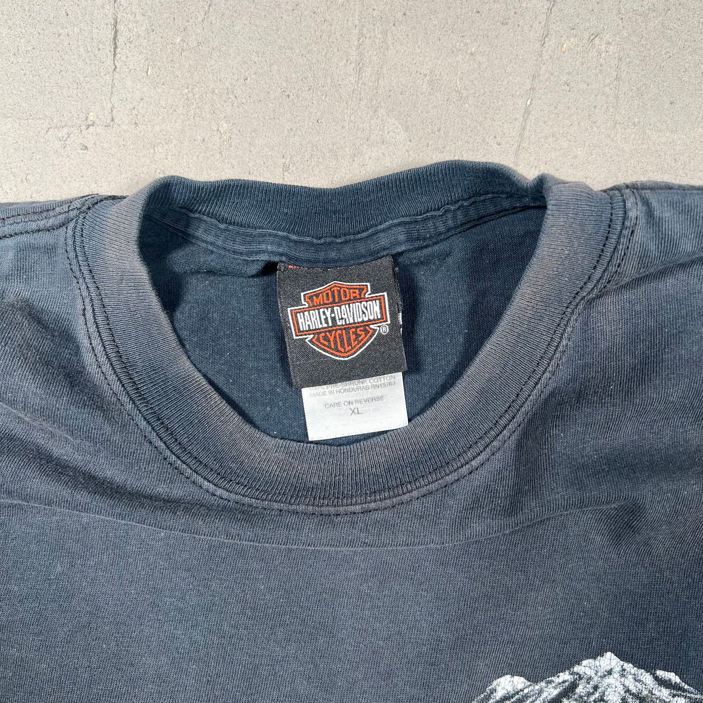 2010 Harley Davidson Chilkoot Pass Black Tee Size XL USED v18981