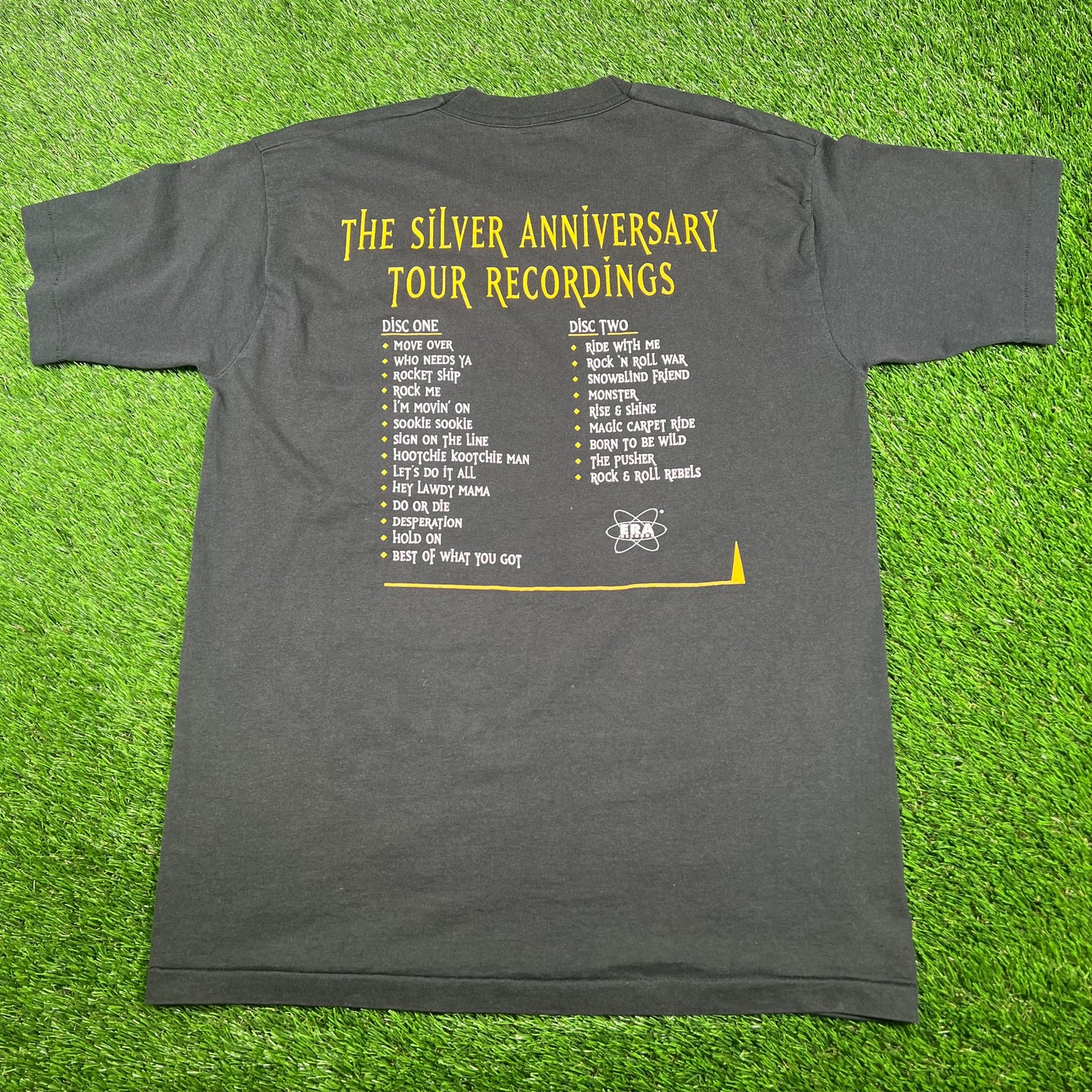 1995 Steppenwolf "Live at 25" Anniversary Tour Black Tee Size Large USED