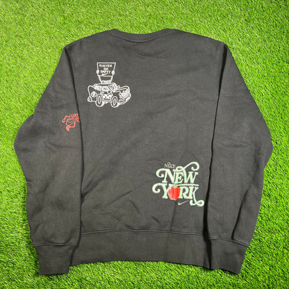Nike "City That Never Walks" Black Crewneck Size Medium USED v17934