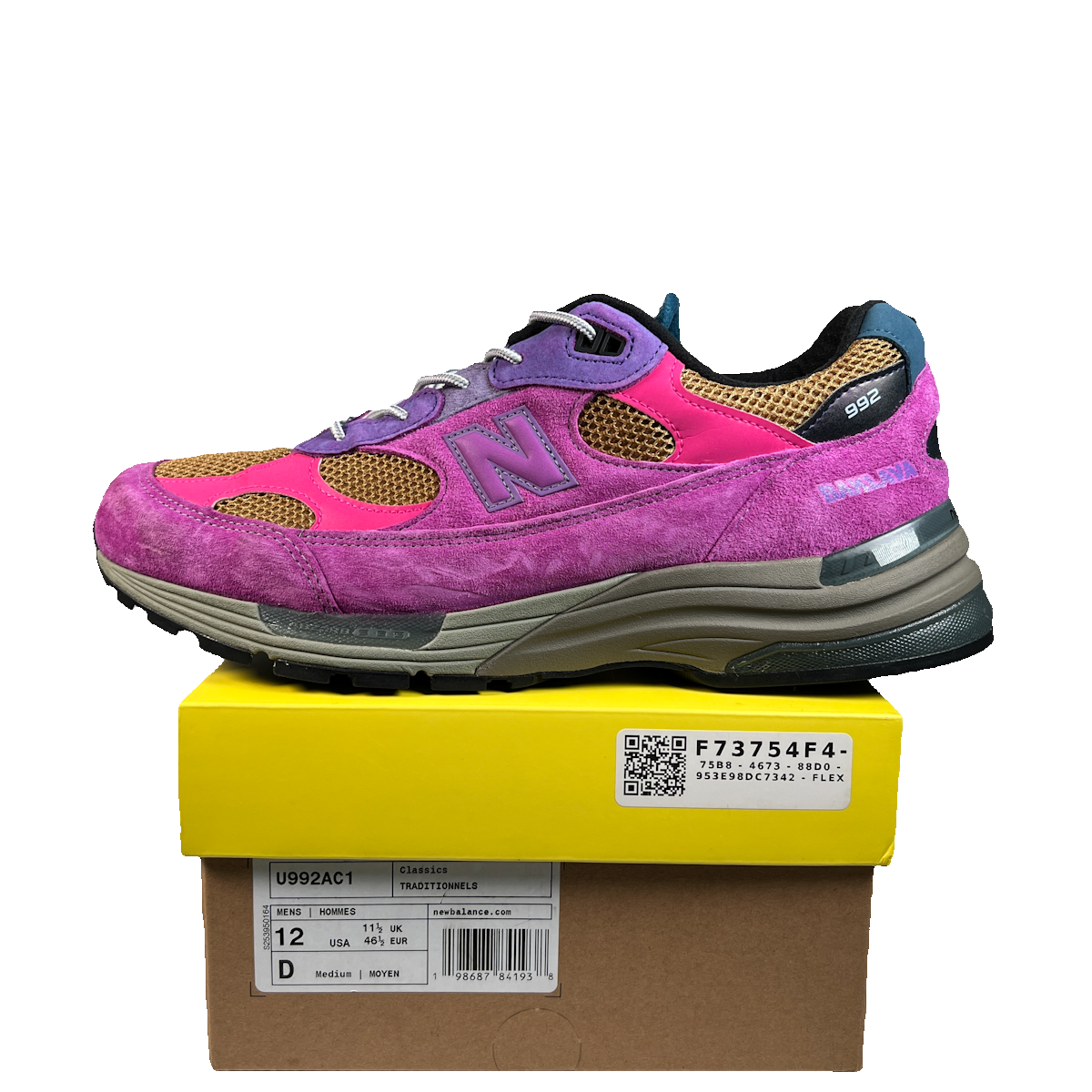 New Balance 992 Action Bronson Digitalis Purpurea (2025) Size 12 USED s22873