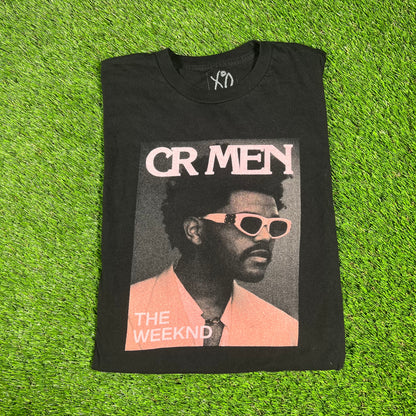 The Weeknd CR Men Black Tee Size Large USED x14397