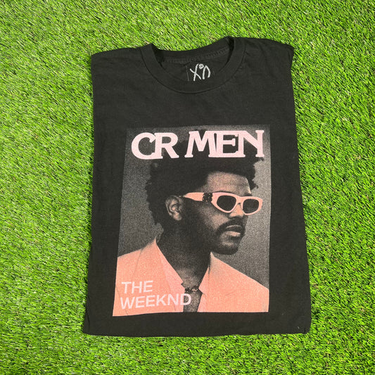 The Weeknd CR Men Black Tee Size Large USED x14397