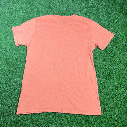 1980s Orange Jack O'Lantern Tee Size Small USED v17358