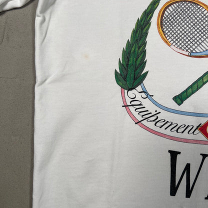Casablanca White Tennis Tee Size XS USED x14184