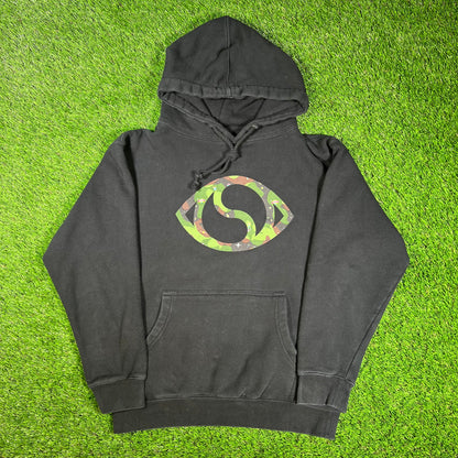 Billionaire Boys Club x Soulection BBC Black/Camo Hoodie Size Small USED x14377
